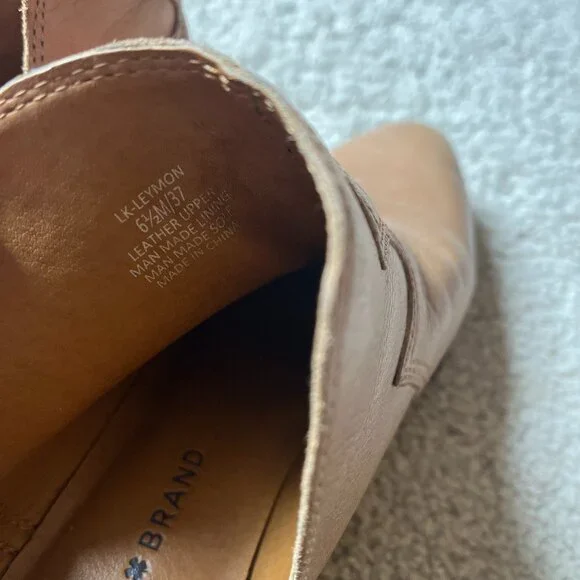 Lucky Brand *LK-Leymon LEATHER Bootie* Latte | GUC | Size 6.5 | Ankle Boot - Picture 11 of 13
